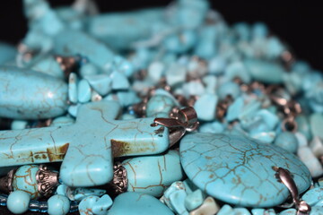 necklace and earrings