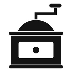 Coffee grinder icon. Simple illustration of coffee grinder vector icon for web design isolated on white background