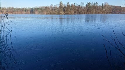 Eisfläche auf dem Drüsensee