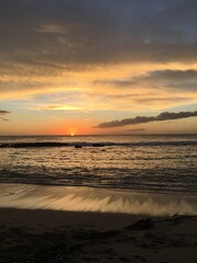 Fototapeta na wymiar Sunset on Beach 