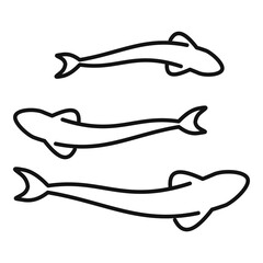 Fish farm culture icon. Outline fish farm culture vector icon for web design isolated on white background