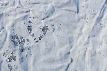 texture of painted white iron, dilapidated