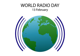Día mundial de la radio. Ondas de radio desde el planeta Tierra © Gabrieuskal