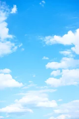 Foto op Plexiglas anti-reflex Blue sky white clouds © Roman Sigaev