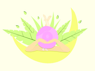 girl sunbathes on vacation relax