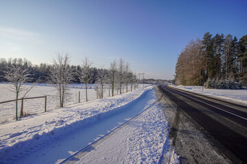road in winter
