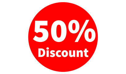 50% discount icon
