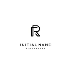 Initial letter logo R monogram