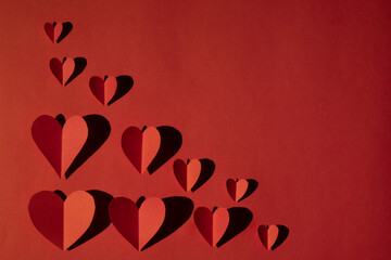 background full of hearts for valentines day