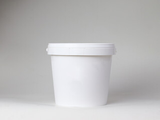Plastic tub bucket container  mockup