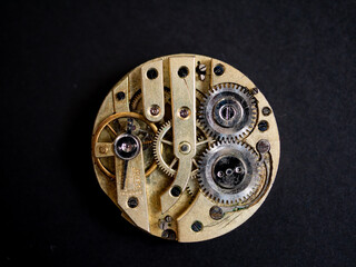 old clock mechanism - sign of time