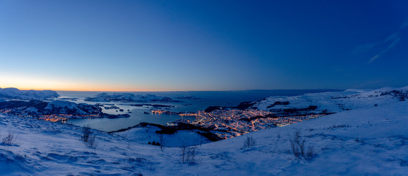 Winter in Ulsteinvik, Norway.