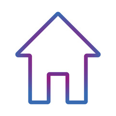 House icon isolated on white background, simple house icon. Vector icon.