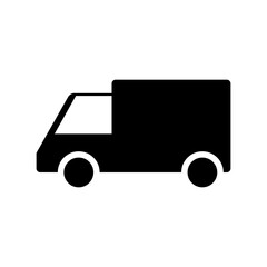 Truck icon. Vector icon of the truck isolated on a white background.