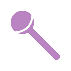 Vector icon of the lollipop isolated on a white background.