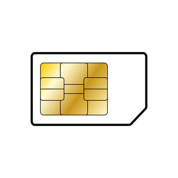 Sim card vector icon.Sim card icon concept for smartphone. Vector illustration.
