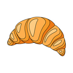 Flat Croissant Icon