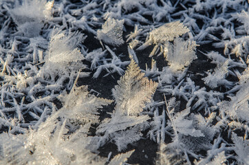 Frosty snowflake