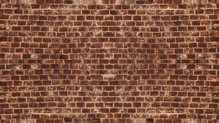 Old style downtown brown brickwall, background,vintage, weathered