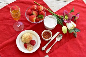 Romantic brunch or tea to celebrate special holiday events such as Easter, Valentines Day, Mother's Day or birthday