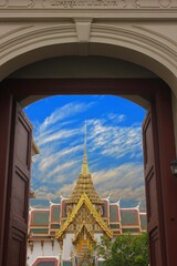 Royal Palace door in Bangkok Thailand