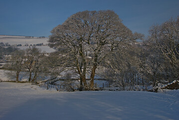 Snowy Winter in Lothersdale, Yorkshire Dales, England