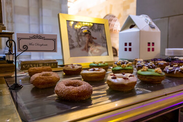 Roasted Marshmallow Chocolate Donuts