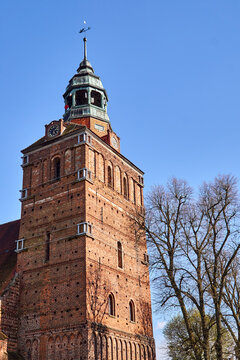 Belfry of the Gothic church in Osno
