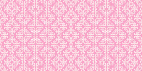 Pink background pattern. Vintage style. Seamless wallpaper texture. Ideal for fabrics, covers, posters, wallpapers