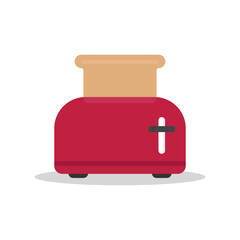 Kitchen toaster icon. Vector illustration.
