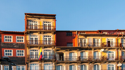 old houses oporto city portugal