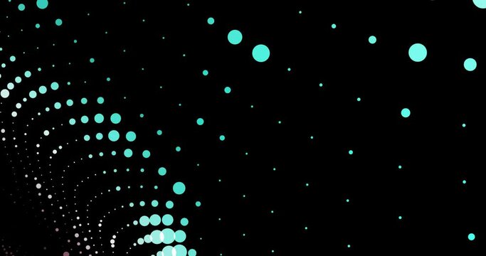 Abstract background with blinking particles. Concept footage for data transfer and internet communications.
Cloud of particles in organic movement on dark background.
