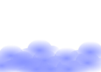 blue background with clouds and copy space for text