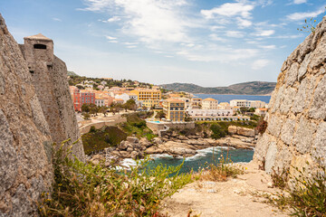 City of Calvi on Corse and the citadel of the city