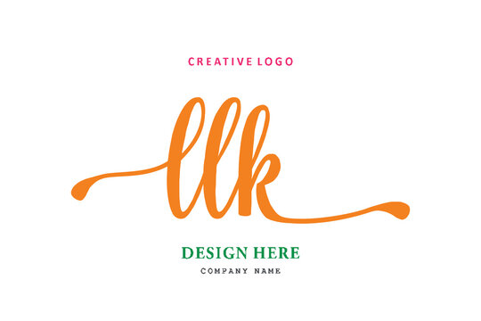 LLK lettering logo is simple, easy to understand and authoritative