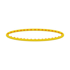 Vector hula hoop illustration. Sports equipment. Isolated on a white background. © Nastya Trel