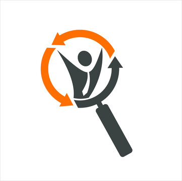 looking for talent icon, looking for job, looking job interview.