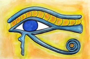 Obraz premium Egyptian Eye of Horus Painting