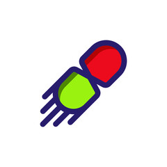 medical Capsule Healthness business Logo Design Concept 