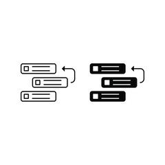 Backlog vector icon illustration. Creative sign from agile icons collection color editable