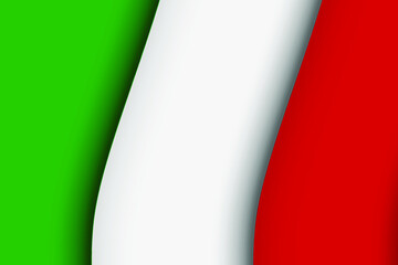 3d, background, banner, color, concept, country, culture, curved, design, europe, european, fabric, flag, flagpole, flutter, freedom, geography, government, graphic, green, history, illustration, ital