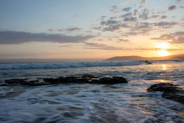 Fototapeta na wymiar Sunset on the Central Coast of California