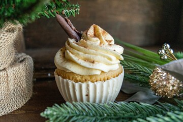 christmas cupcake with icing