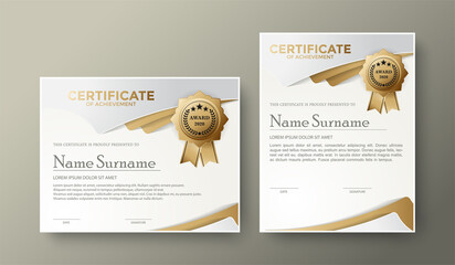 Professional certificate template diploma award design