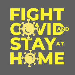 Posters to fight covid and stay home