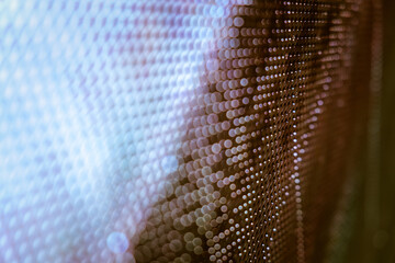 CloseUp LED blurred screen. LED soft focus background. abstract background ideal for design.