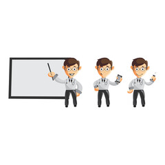 Doctor Man characters hospital medicine staff clothes illustration Set