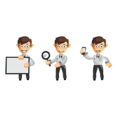 Doctor Man characters hospital medicine staff clothes illustration Set