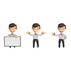 Doctor Man characters hospital medicine staff clothes illustration Set