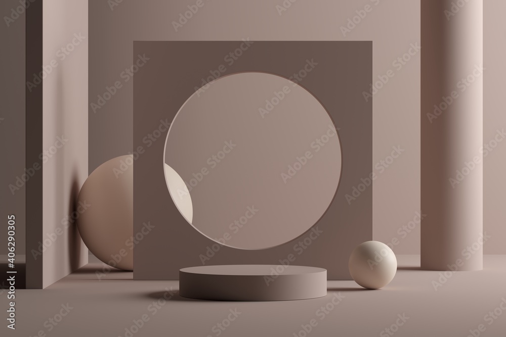 Poster abstract background minimal style for product branding presentation. mock up scene with empty space.